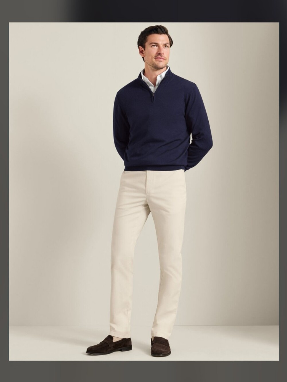 Men's White Dress Pants - Classic Tailored Fit